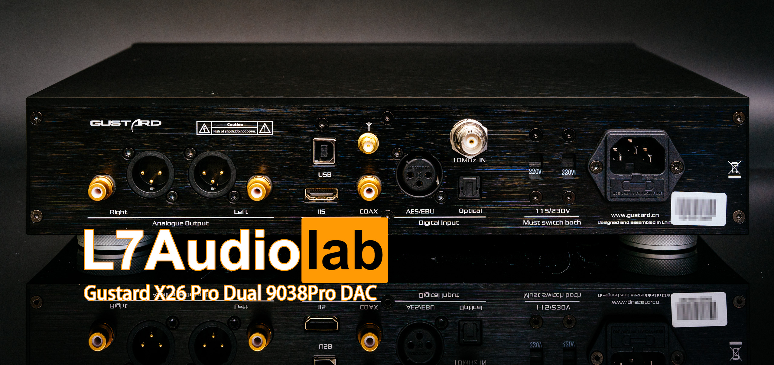 Measurements of Gustard X26 Pro Dual 9038 Pro DAC - L7Audiolab